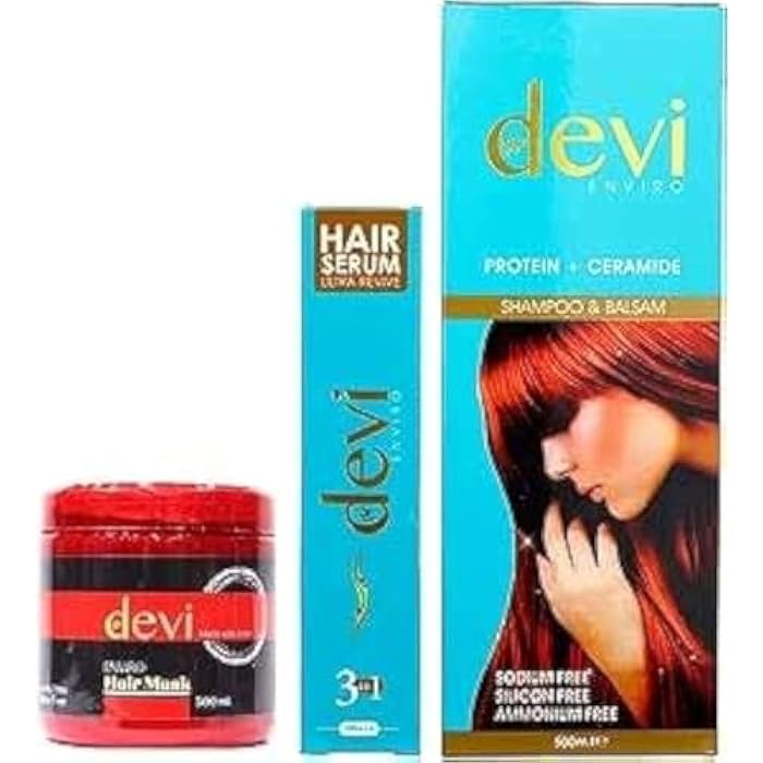 DEVI Collection L Set for Protein & Keratin Treated Hair [Shampoo-Conditioner-Bath-Cream-Serum]